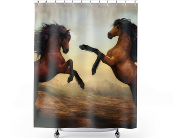 Rideau de douche de cheval | Etsy Rideau de douche de cheval | Etsy