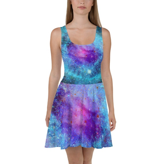 galaxy skater dress