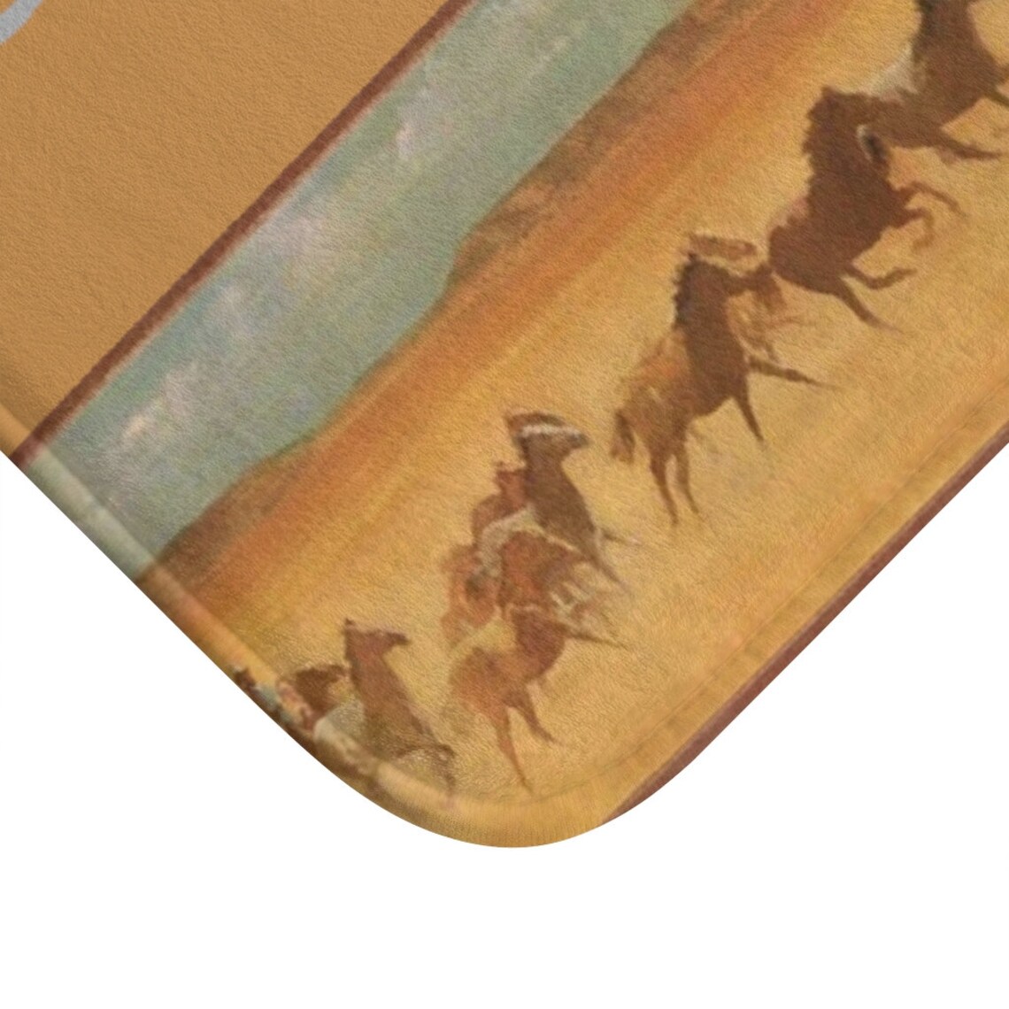 Western Bath Mat COWBOY Bathroom Decor Custom Made Etsy