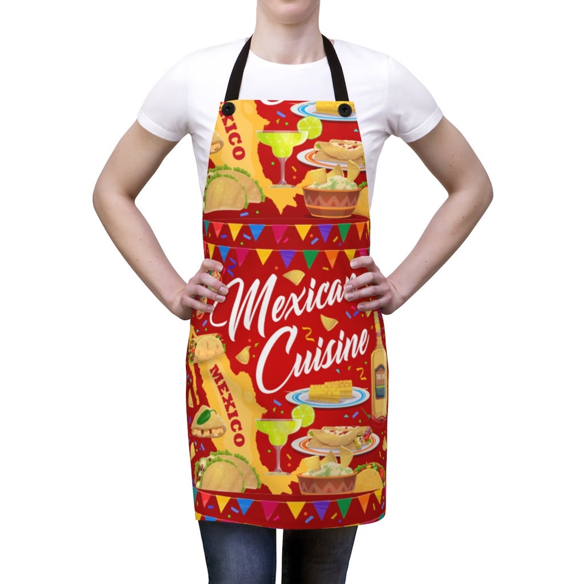 MEXICAN Apron Español Apron Hecho A medida Cocina Mexicana Etsy
