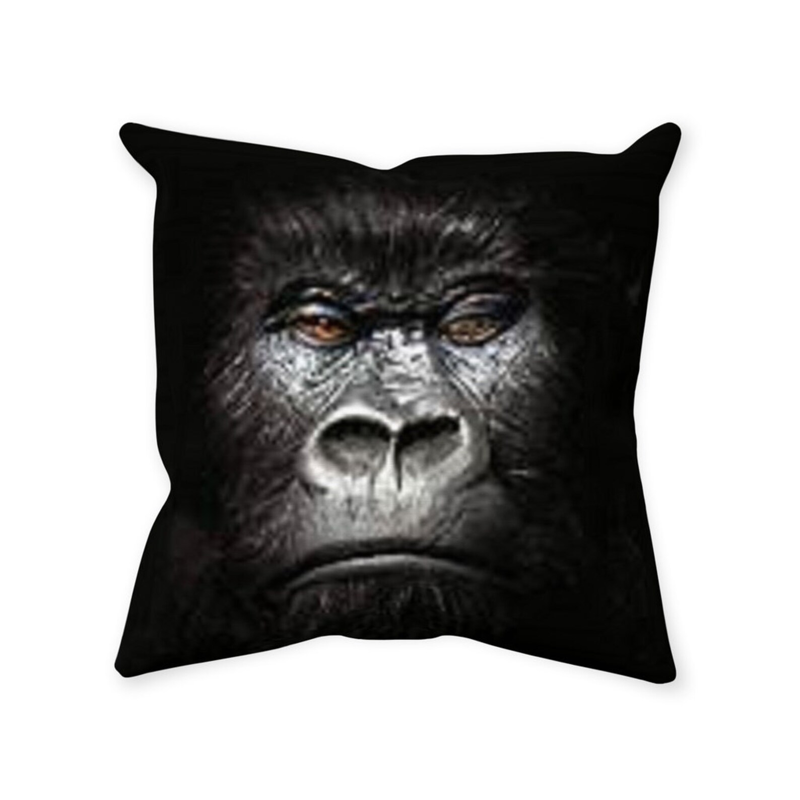 Throw Pillows Gorilla Throw Pillow Gorilla Decor Custom Made Etsy
