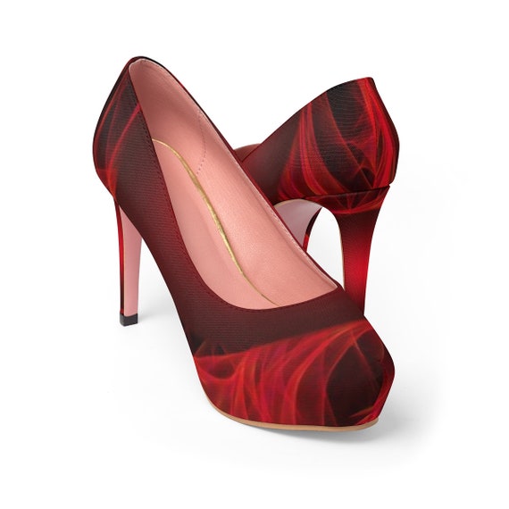 red shoes women's heels