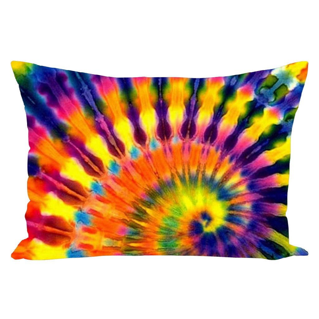 tie dye throw pillow