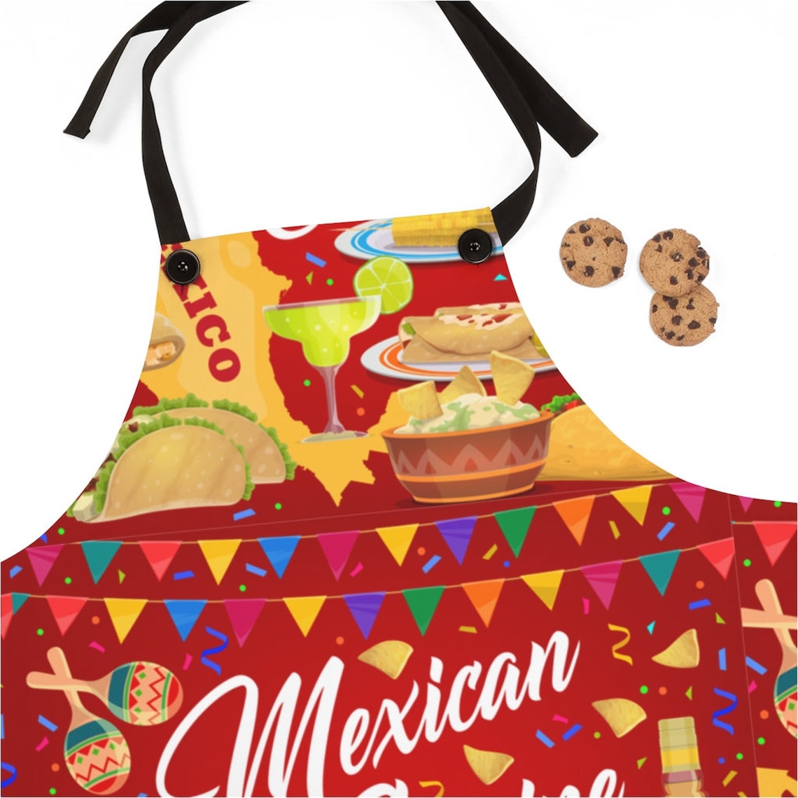 MEXICAN Apron Español Apron Hecho A medida Cocina Mexicana Etsy