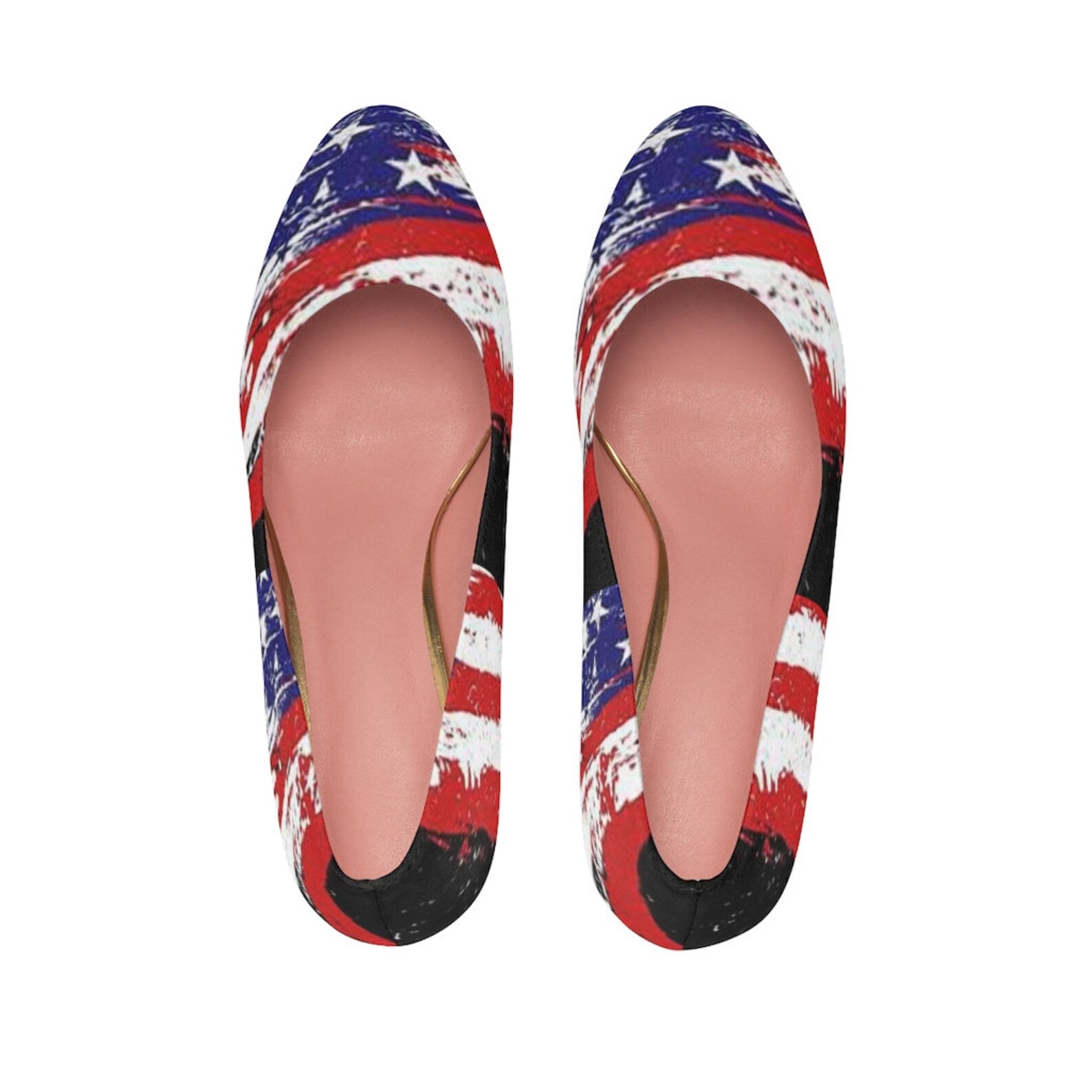 AMERICAN Flag PUMPS Women's High Heels USA Custom Made Etsy
