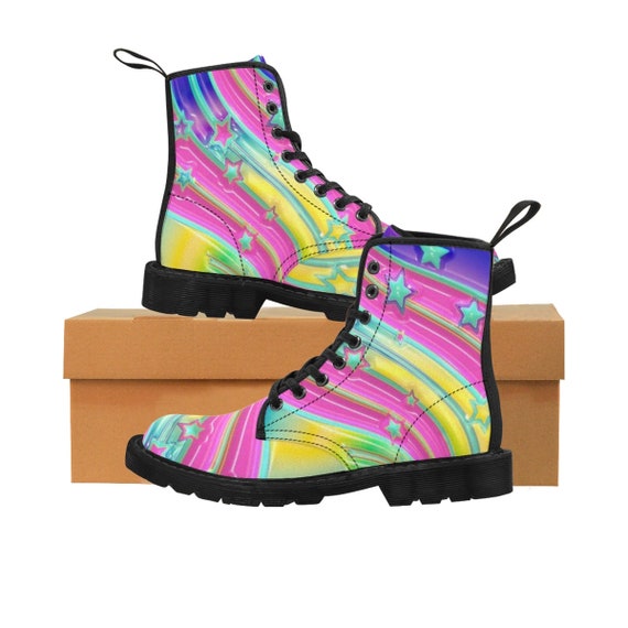 rainbow womens boots