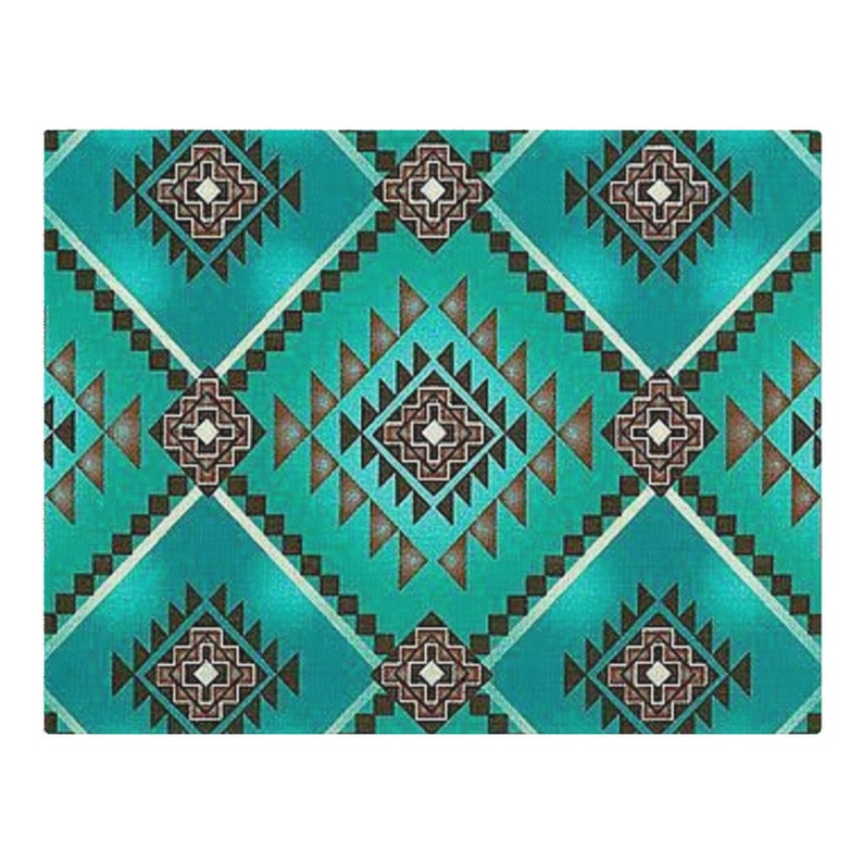 Southwest Woven Placemats Western Design Custom Made Placemats Etsy
