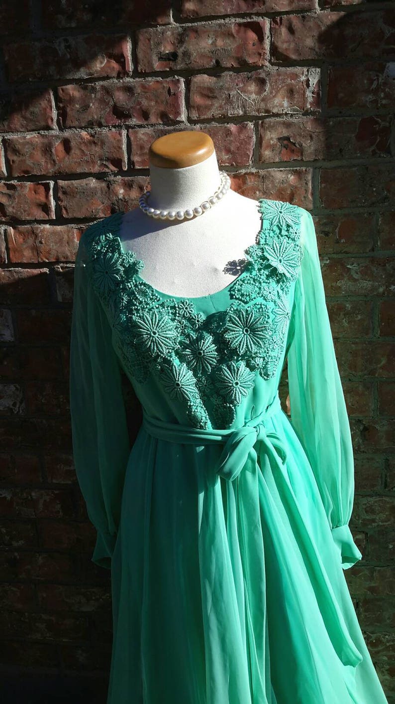 Vintage 1960's Gown Beautiful Evening Dress Prom Cocktail Etsy