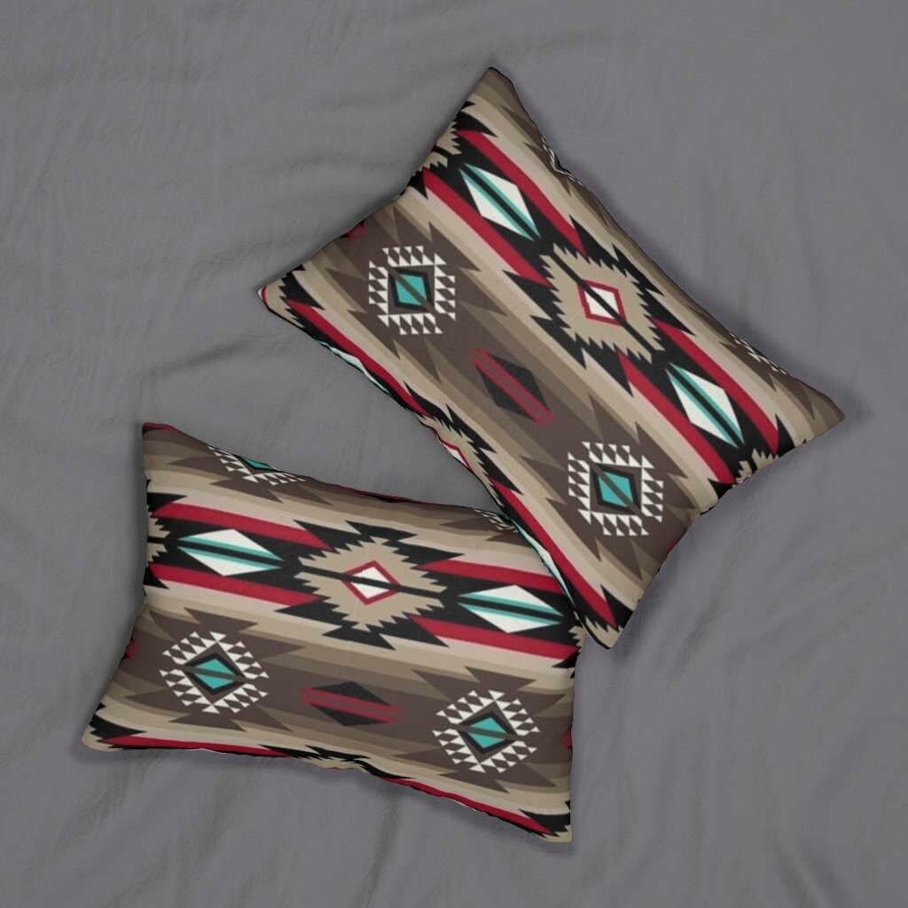 SOUTHWEST THROW PILLOW Spun Polyester Lumbar Pillow Etsy