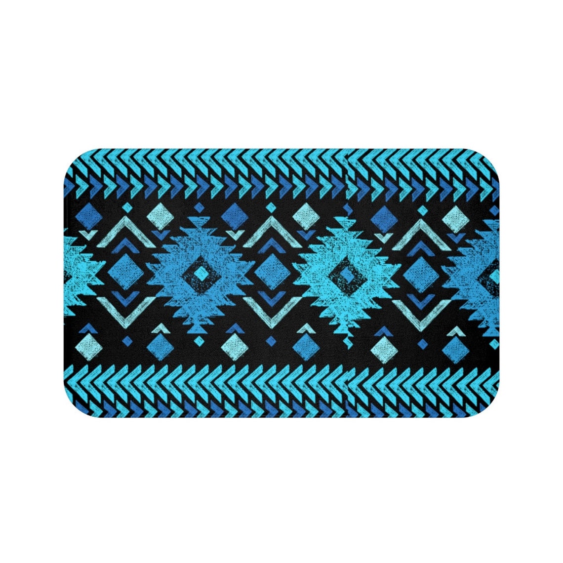 SOUTHWEST Bath Mat Custom Made Southwestern Bathroom Mat 34x21 Etsy