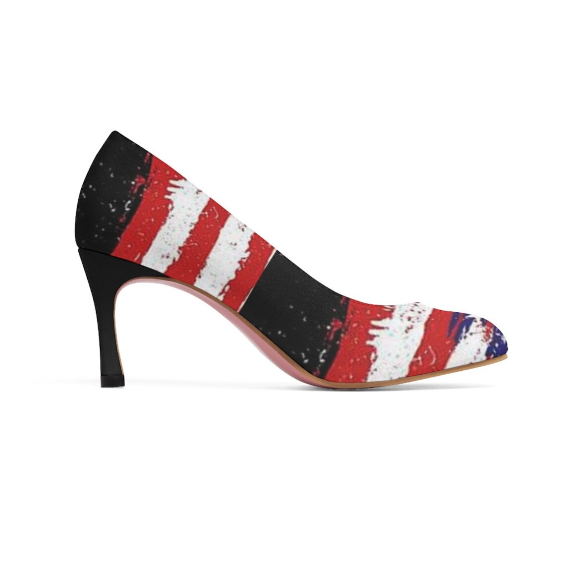 AMERICAN Flag PUMPS Women's High Heels USA Custom Made Etsy