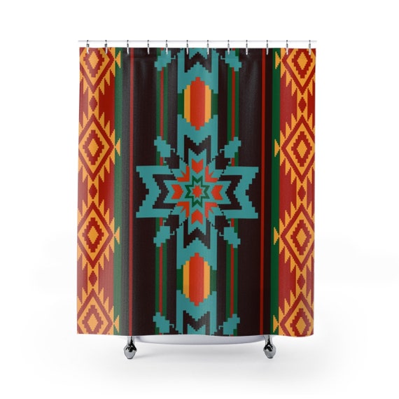 Southwest Decor Native American Bathroom Decor Shower Curtains Etsy