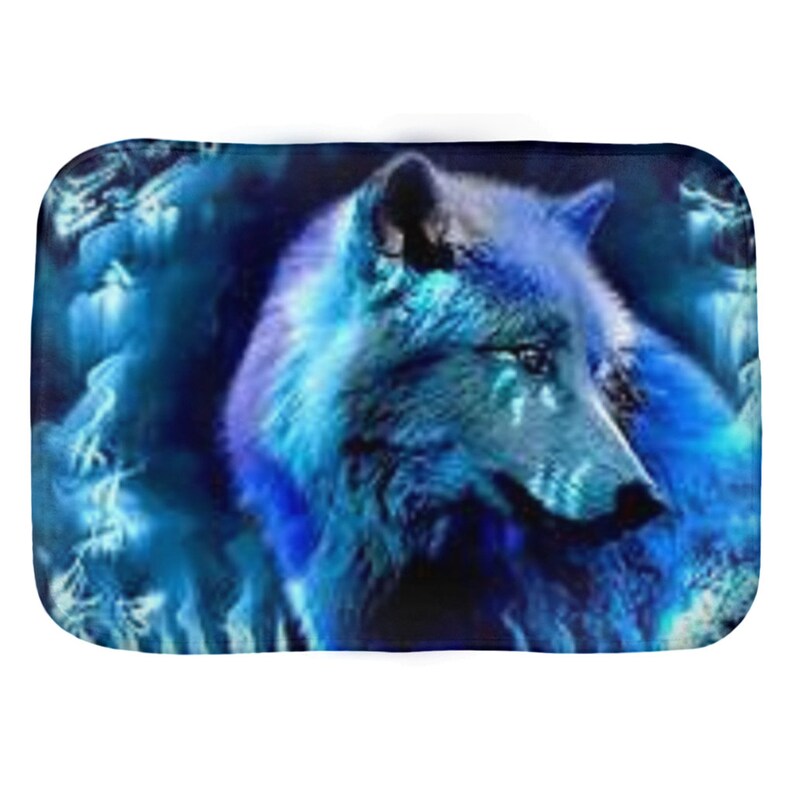 Wolf Bath Mats Wolf Bathroom Decor Floor Mats Custom Made Etsy
