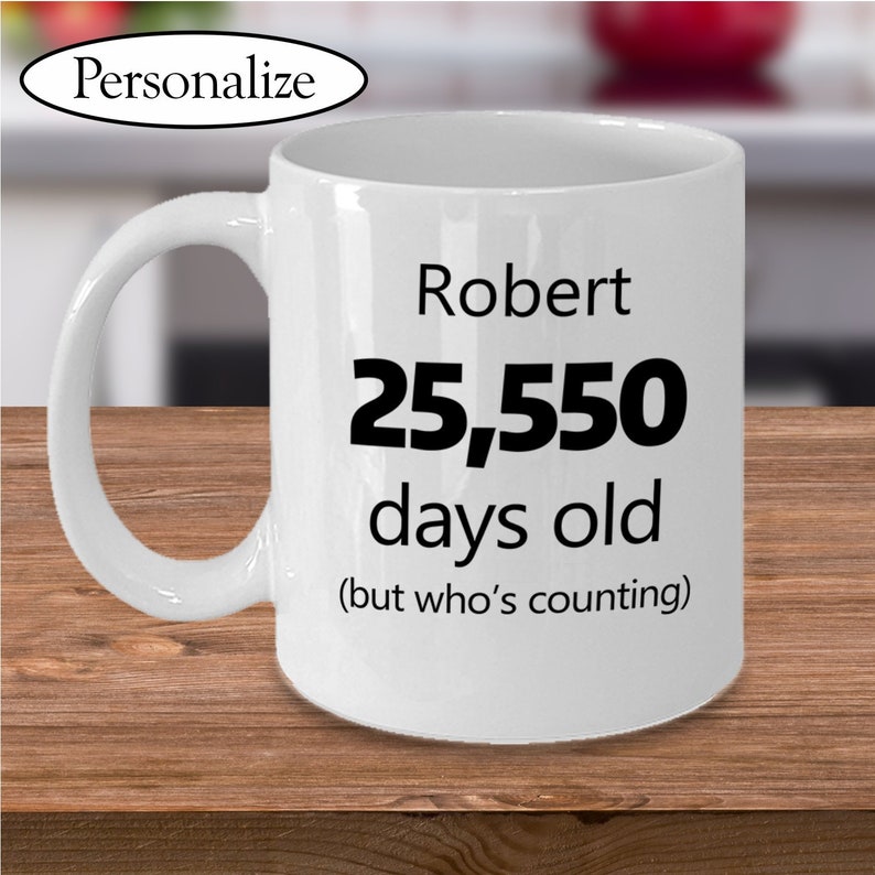 70th Birthday Gag Gift for Men or Women Personalized Funny Etsy