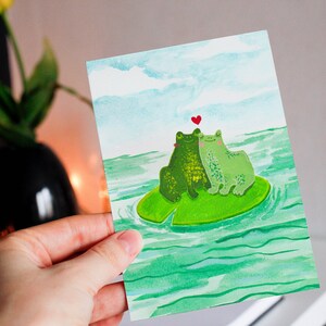 Froggy Love | Valentine's / Anniversary Card | Cute Frogs