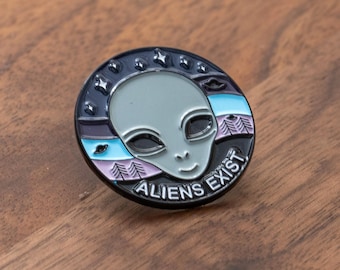 Aliens Exist Soft Enamel Pin