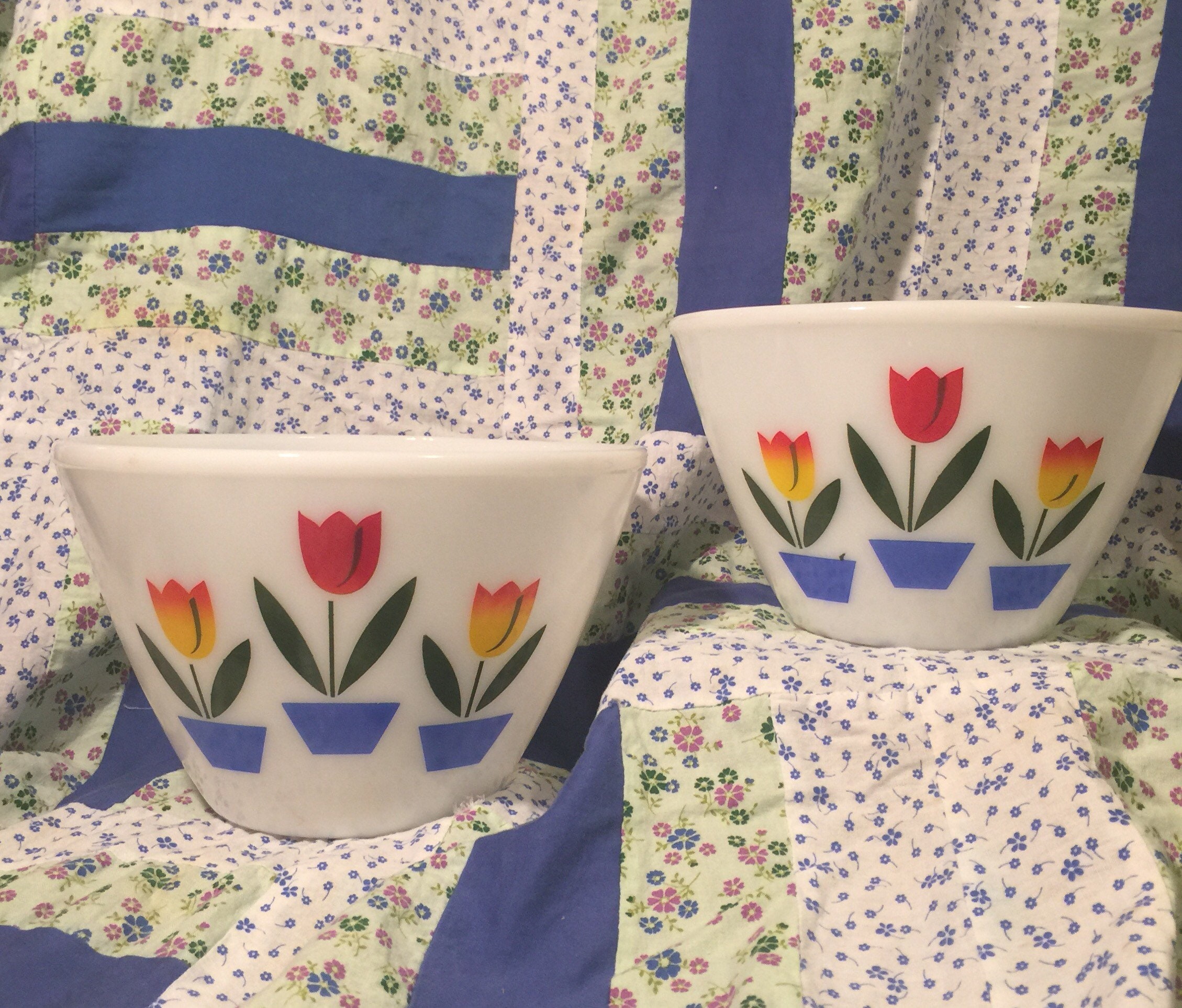 Fire King Tulip - Etsy