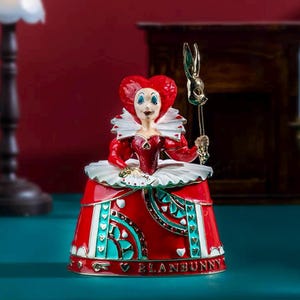 Blanbunny Alice Series "Królowa Kier" Szkatułka na biżuterię z emalii