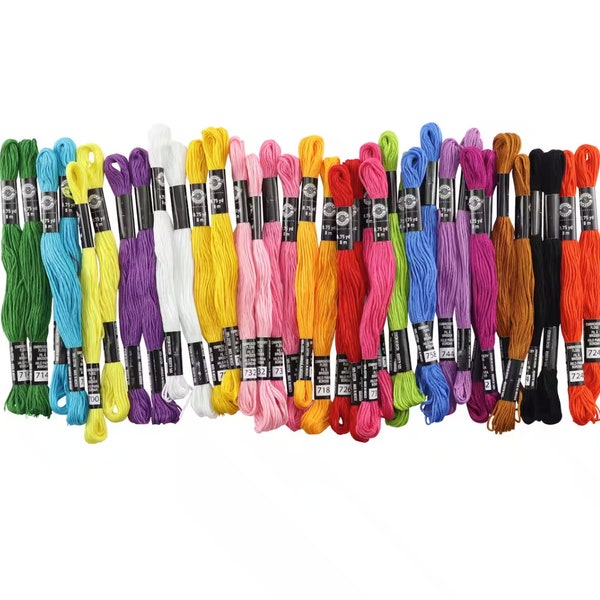 Embroidery Floss - Pick your own color, 6 strand skeins for cross stitch and embroidery thread