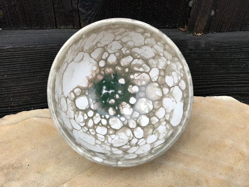 Bubble Glazed Bowl Olive