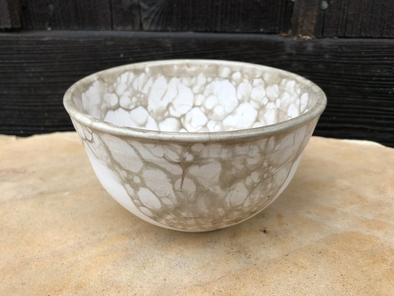 Bubble Glazed Bowl Olive