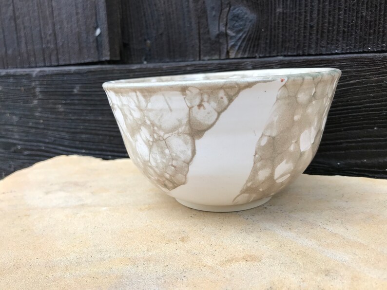 Bubble Glazed Bowl Olive