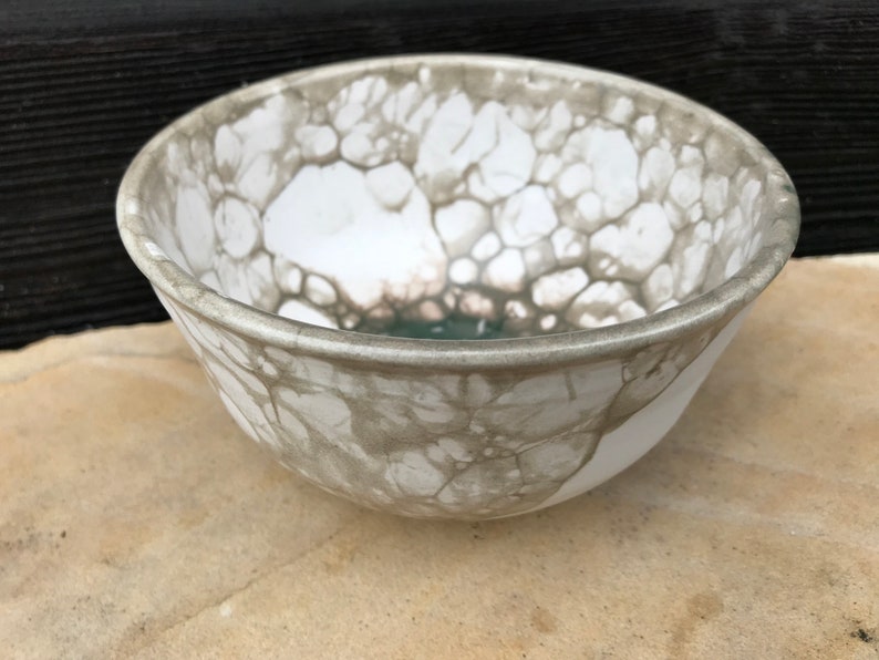 Bubble Glazed Bowl Olive