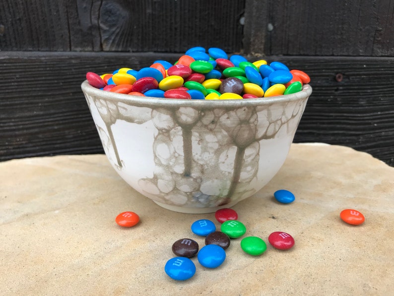 Bubble Glazed Bowl Olive