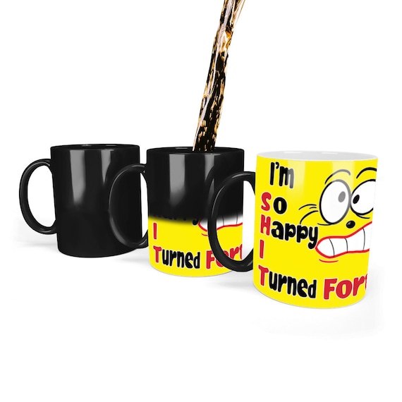 Yikes - I’m So Happy I Turned 40 - SH*T - Color Changing Mug