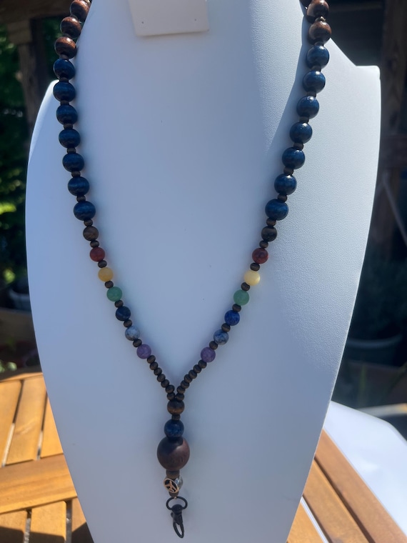 Aviation Chakra-Inspired Beaded Breakaway Lanyard