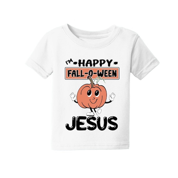 I’m Happy Fall-O-Ween Jesus - Mark 1:17 - Follow Me - Infant Cotton Jersey Tee