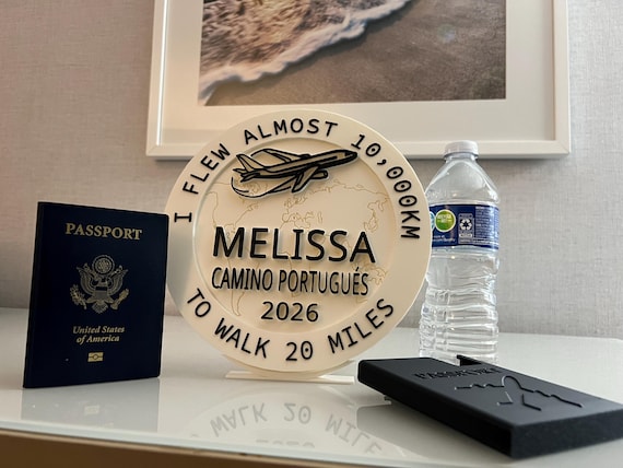 Personalized First Flight Plaque - Kids, Adults, Couples, International Travel