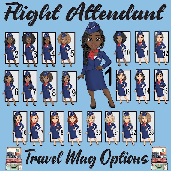 Personalized Never Underestimate A Flight Attendant - Fly Safe - Travel Mug w Screw Top & Flip Lid - FREE Continental US Shipping