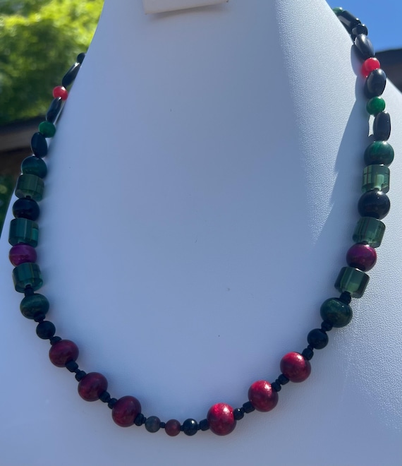 Unisex Juneteenth Inspired Beaded Necklace