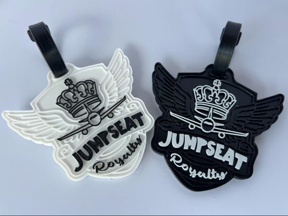 Crowned Plane - Jumpseat Royalty - Aviation Luggage Tag