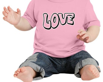 LOVE - 1John 4:8 He who does not love does not know God for God is Love - Infant Cotton Jersey Tee