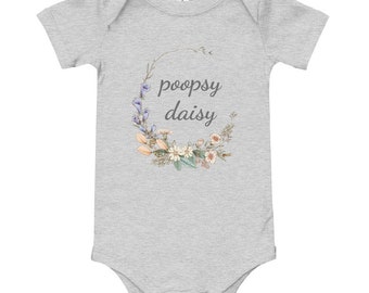 Bodysuit for Boys or Girls Daisy Infant Shirt Flower Onesie Daisy Baby Onesie Trendy Hipster Baby Clothes