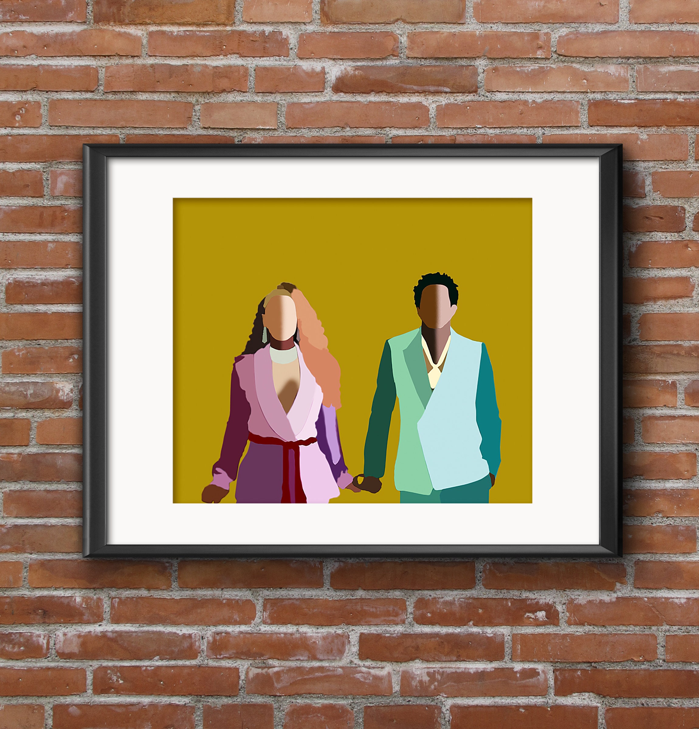 Buy Beyonce and Jay-z Inspired \, image size:2300x2400