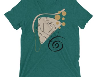 Boho Line Art Shirt - Abstract - Minimalist Shirt - Unisex