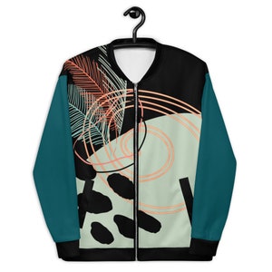Abstract Unisex Bomber Jacket - Custom Jackets - Limited Edition - Unisex Bomber Jacket