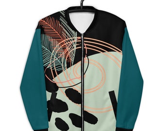 Abstract Unisex Bomber Jacket - Custom Jackets - Limited Edition - Unisex Bomber Jacket