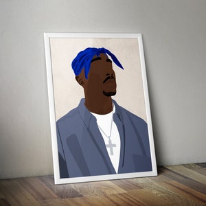 Tupac Poster - Tupac Wal lart - 90s Hip Hop -  12×18, 24×36