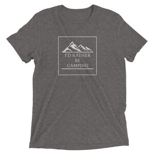 I&#39;d Rather Be Camping Short sleeve t-shirt  Camping Shirt Hiking Shirt Travel Shirt Unisex shirt
