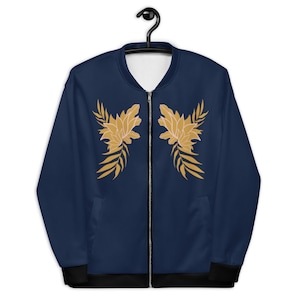 Veste Gold Floral Bomber - Edition Limitée - Veste Bombardier Unisex