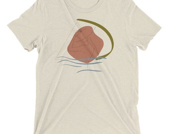 Boho Line Art Shirt - Minimalist Shirt - Abstract Shirt - Unisex