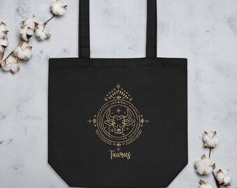Taurus Tote Bag, Astrology Tote Bag, Zodiac Gift for Taurus, Eco Tote Bag