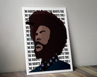 QUEST LOVE art - The Roots - hip hop poster - Music Poster - 8x10/16x20