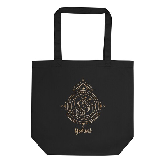 Gemini Tote Bag Zodiac Gift for Gemini Astrology Gift Spiritual Gift Eco Tote Bag