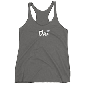 Oui Women's Workout Tank Top oui tshirt oui oui French shirt
