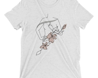 Boho Line Art Shirt - Minimalist Shirt - Abstract - Unisex